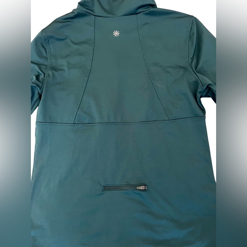 Turquoise Athleta pullover base layer. - Picture 5 of 8